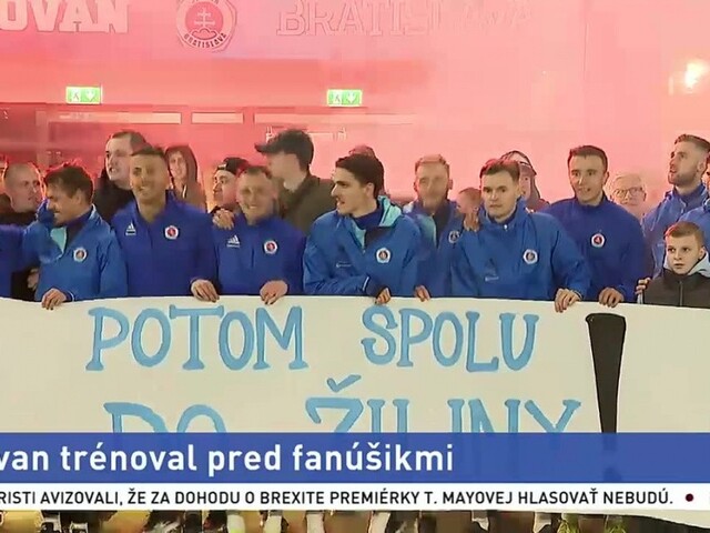 Slovan pre fanúšikov zorganizoval otvorený tréning