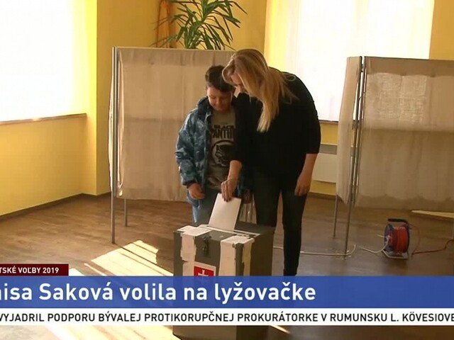 Saková už má odvolené, k urne si odbehla z lyžovačky