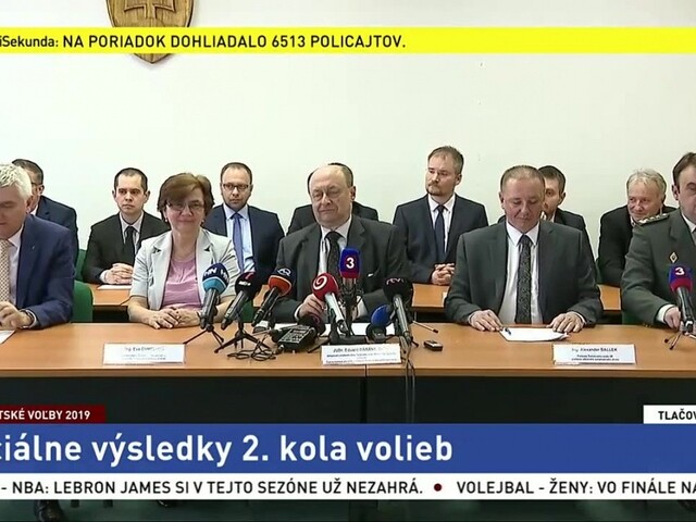 TB Štátnej volebnej komisie o potvrdení výsledkov prezidentských volieb
