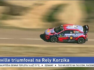 Belgičan Neuville ovládol Rely Korziky na svojom Hyundai
