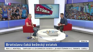 ŠTÚDIO TA3: J. Pukalovič o bratislavskom bežeckom maratóne