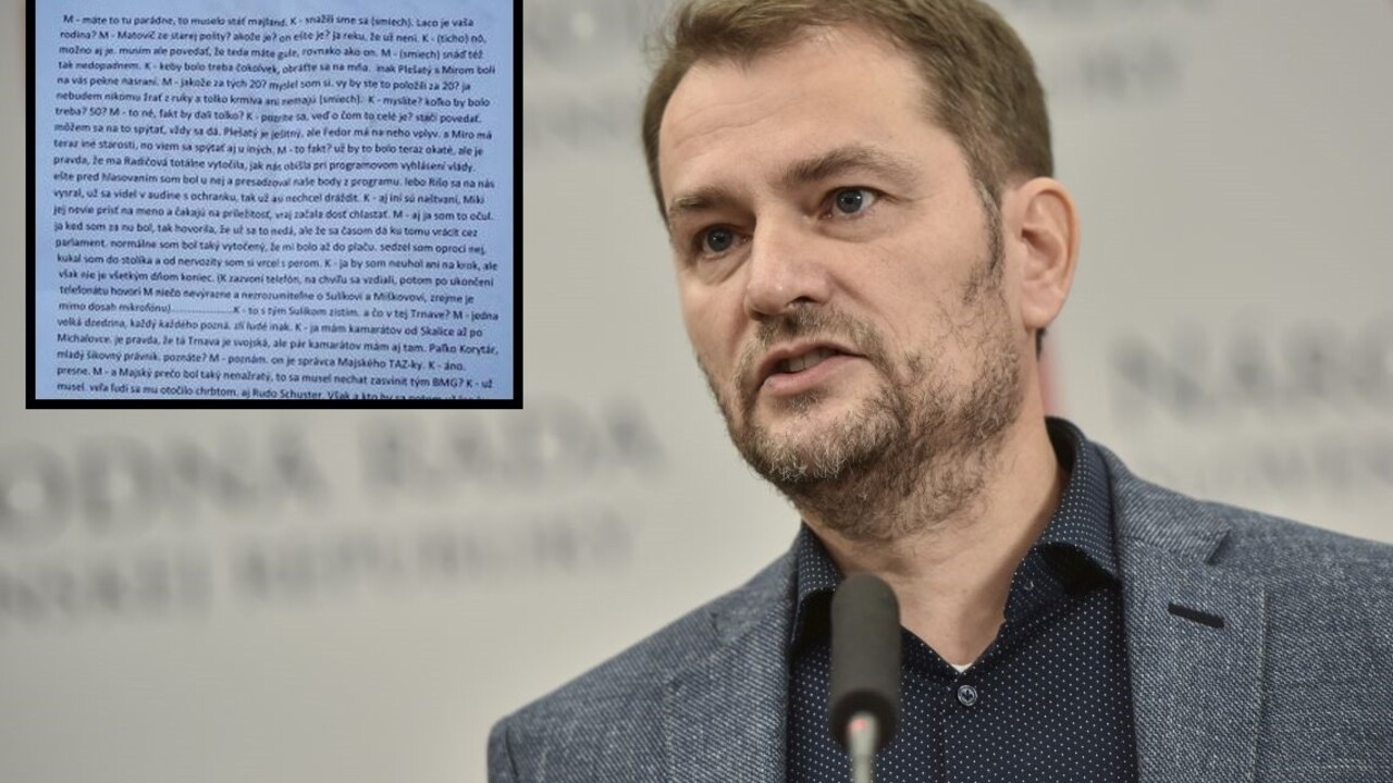 Matoviča má kompromitovať prepis. Bludy, tvrdí a žiada nahrávku