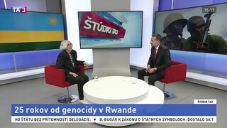 ŠTÚDIO TA3: V. Vilhanová o genocíde v Rwande