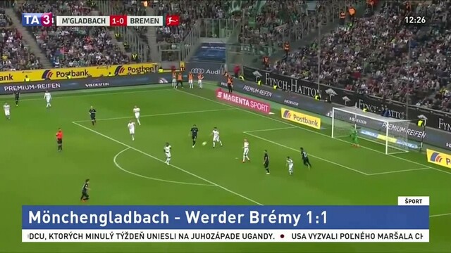 Bundesliga: Brémy remizovali s Mönchengladbachom