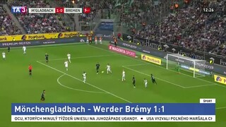 Bundesliga: Brémy remizovali s Mönchengladbachom