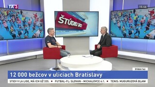 ŠTÚDIO TA3: J. Pukalovič o bratislavskom maratóne