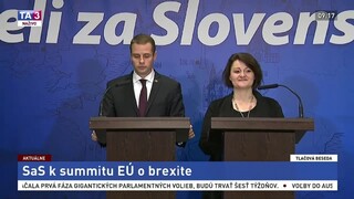 TB strany SaS k výsledkom mimoriadneho samitu o brexite