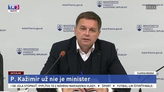 TB P. Kažimíra po podaní demisie