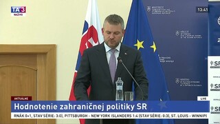 Vystúpenie P. Pellegriniho o zahraničnej politike Slovenska
