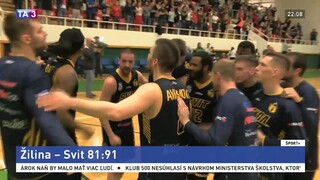 Basketbalisti Svitu zdolali Žilinu, idú do semifinále play off