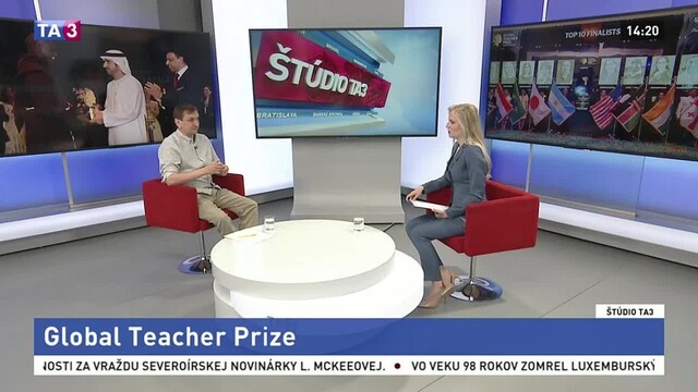 ŠTÚDIO TA3: J. Hipš o súťaži Global Teacher Prize