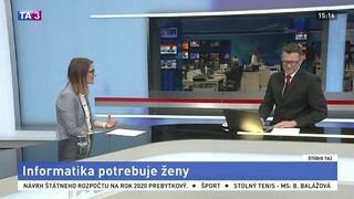Štúdio TA3: P. Kotuliaková o nedostatku žien v IT sektore