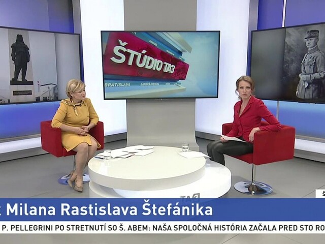 ŠTÚDIO TA3: Ľ. Laššáková o roku Milana Rastislava Štefánika
