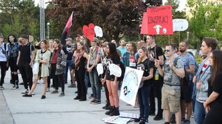 Planétu B nemáme. Študenti protestovali aj pred Úradom vlády