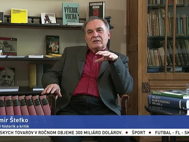 Portrét divadelného historika a kritika Vladimíra Štefka