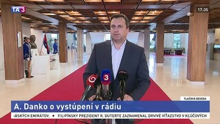 TB A. Danka o jeho vystúpení a výrokoch v súkromnom rádiu