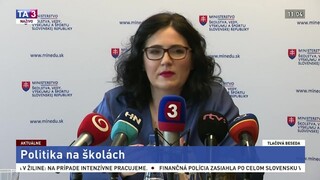 TB ministerky M. Lubyovej o politických aktivitách na školách