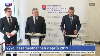 TB P. Pellegriniho, J. Richtera a M. Valentoviča o vývoji nezamestnanosti