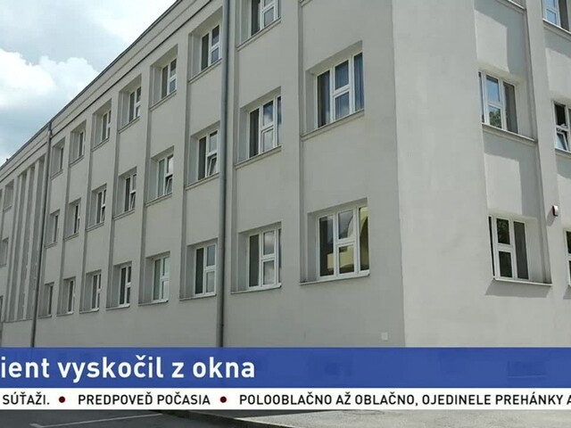 Pacient vyskočil z okna, príbuzní z toho vinia personál nemocnice