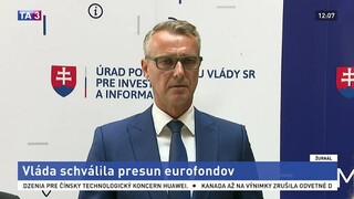 Vláda schválila presun eurofondov, poputujú aj na hornú Nitru