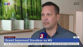 Haščák ocenil bojovnosť Slovákov na majstrovstvách
