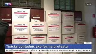 Protestovali formou pohľadníc, problémom je dokončenie diaľnice