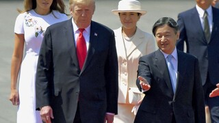 Fotogaléria: Trumpovci navštívili cisársky dvor, prijal ich Naruhito