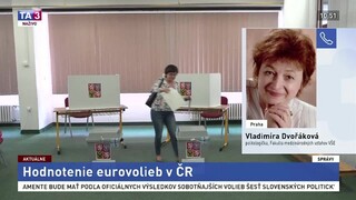 Politologička V. Dvořáková o priebehu eurovolieb v Česku
