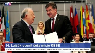 Lajčák ocenil šéfa misie OBSE, udelil mu zlatú medailu