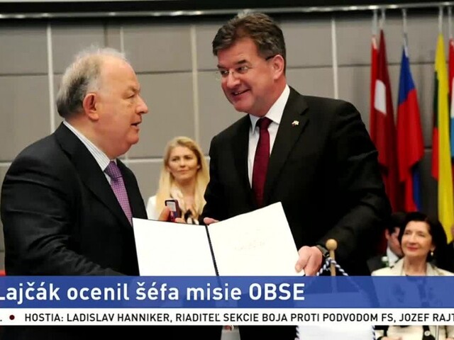 Lajčák ocenil šéfa misie OBSE, udelil mu zlatú medailu
