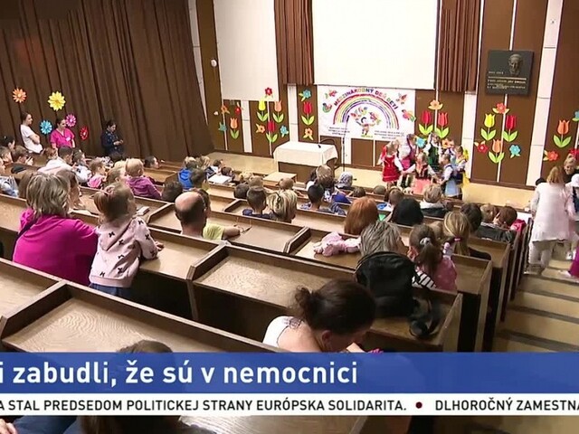 Deti v nemocnici oslavovali svoj deň, navštívila ich aj polícia