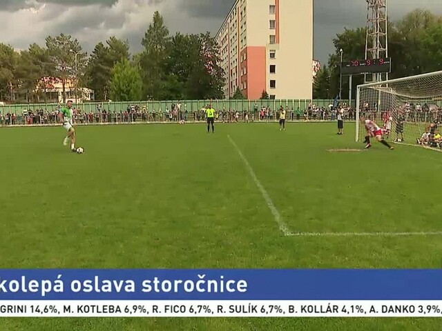 Futbalový klub z Prievidze oslávil storočnicu exhibičným zápasom