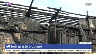 Desiatky občanov zo Spišskej Novej Vsi prišli po požiari o bývanie