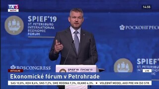 Prejav P. Pellegriniho na ekonomickom fóre v Petrohrade