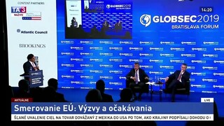P. Pellegrini a A. Babiš na konferencii Globsec o budúcnosti EÚ
