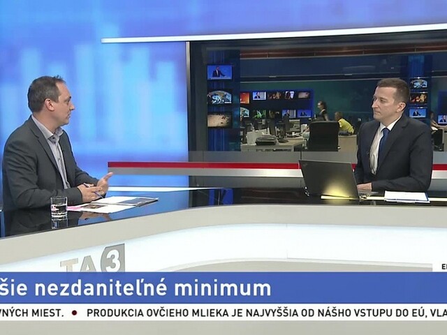 Riaditeľ kancelárie RRZ V. Novysedlák o vyššom nezdaniteľnom minime