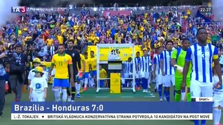 Brazília bola bez Neymara, no v zápase s Hondurasom si poradili