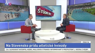 ŠTÚDIO TA3: Prezident SAZ P. Korčok o atletickom mítingu P-T-S 2019