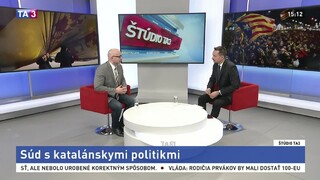 ŠTÚDIO TA3: J. R. Hernández-Soublet o súde s katalánskymi politikmi