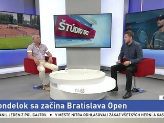 ŠTÚDIO TA3: B. Stankovič o Bratislava Open