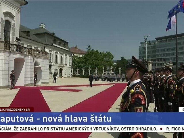 Slávnostné preberanie prezidentského paláca