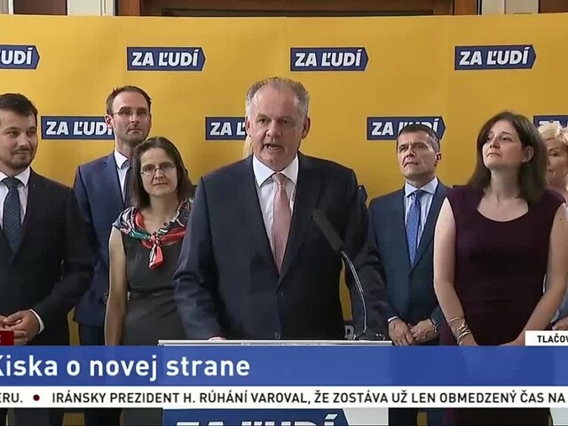 A. Kiska predstavil novú stranu Za ľudí, jej priority a ciele