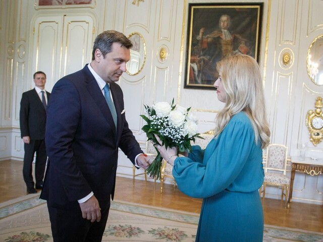 Čaputová prijala Danka v paláci. Funkčný ÚS chcú obaja čo najskôr