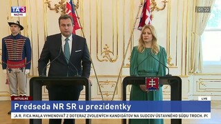 Brífing Z. Čaputovej a A. Danka po spoločnom stretnutí