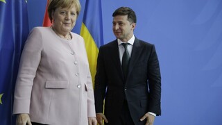 Nový ukrajinský prezident navštívil Nemecko, privítala ho Merkelová