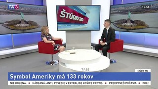 ŠTÚDIO TA3: Historička J. Pohaničová o 133. výročí Sochy slobody