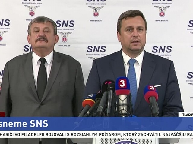 TB A. Danka a A. Hrnka po skončení snemu SNS