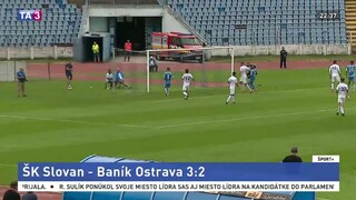 Slovan zdolal na Pasienkoch Baník Ostrava, rozhodol Cmiljanič
