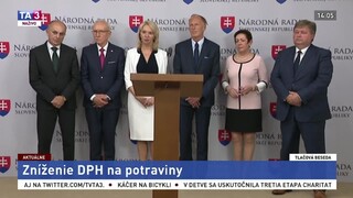 TB predstaviteľov SNS o znížení DPH na potraviny