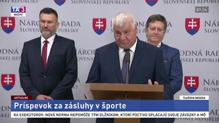 Predstavitelia strany Most-Híd o príspevkoch za zásluhy v športe